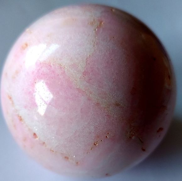 Peruvian Pink Opal Sphere Natural Unique 💓 - Picture 7 of 8